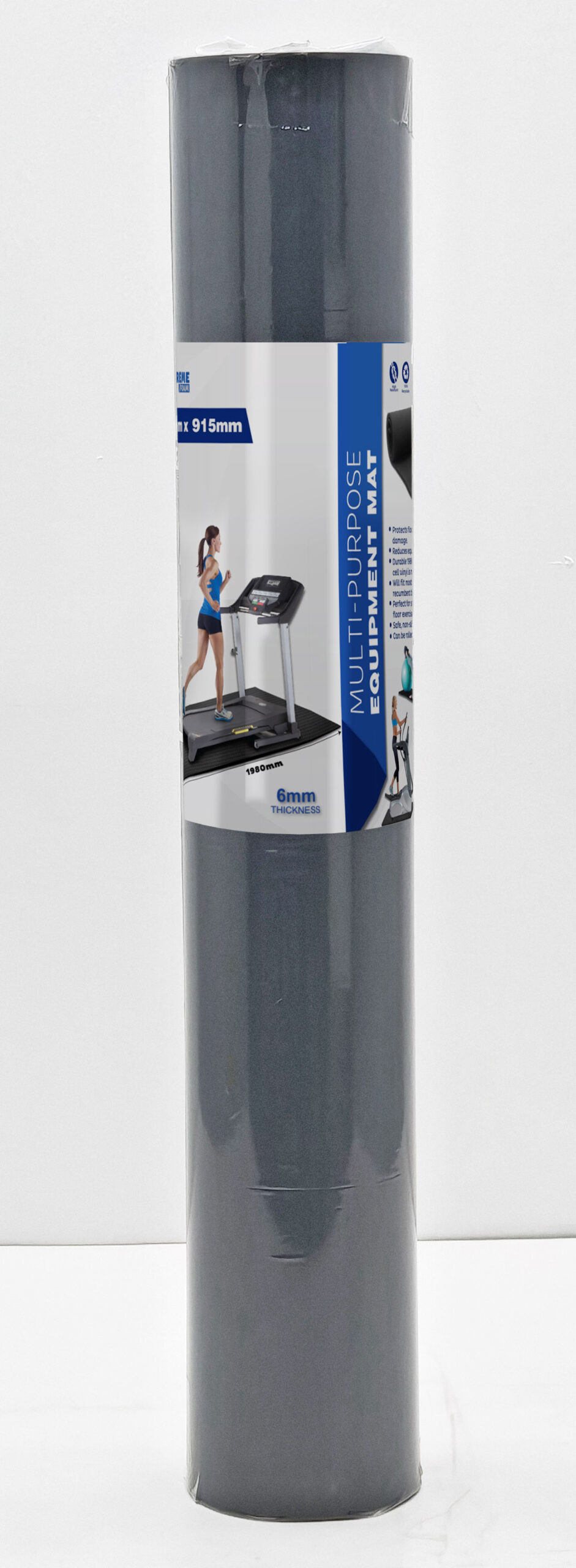 SP2000YG YOGA MAT (6MM)-GREY - Image 2