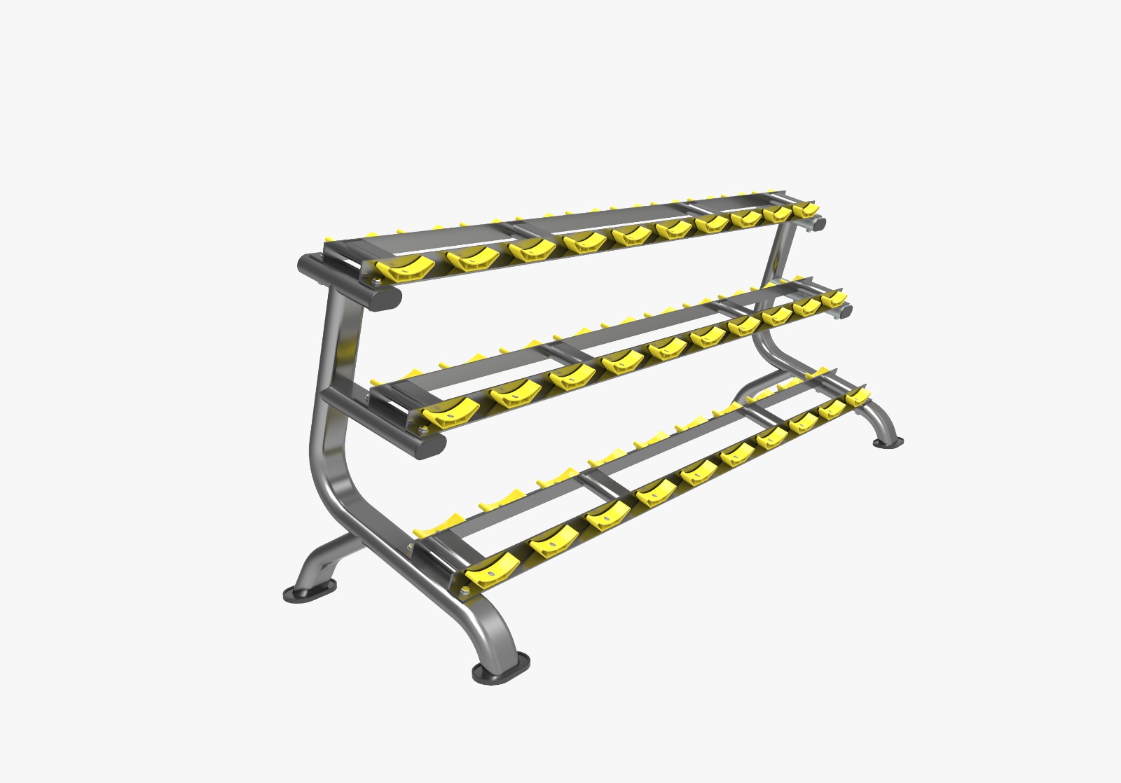 IM012B Heavy Duty Commercial Advanced 3-Tier Dumbbell Rack