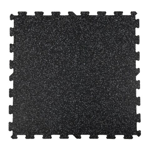 SJ-B09T/SJB09T Interlocking Rubber Floor Mat (white dots) 1000mm*1000mm*5mm