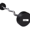 BW 50 Rubber Fixed Zig-zag Barbell  Weight 50kg (GateGold Fitness) Brand
